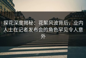 探花深度揭秘：花絮风波背后，业内人士在记者发布会的角色罕见令人意外