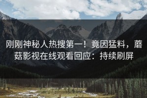 刚刚神秘人热搜第一！竟因猛料，蘑菇影视在线观看回应：持续刷屏