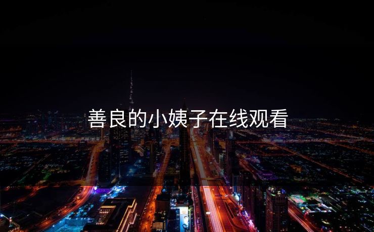 善良的小姨子在线观看