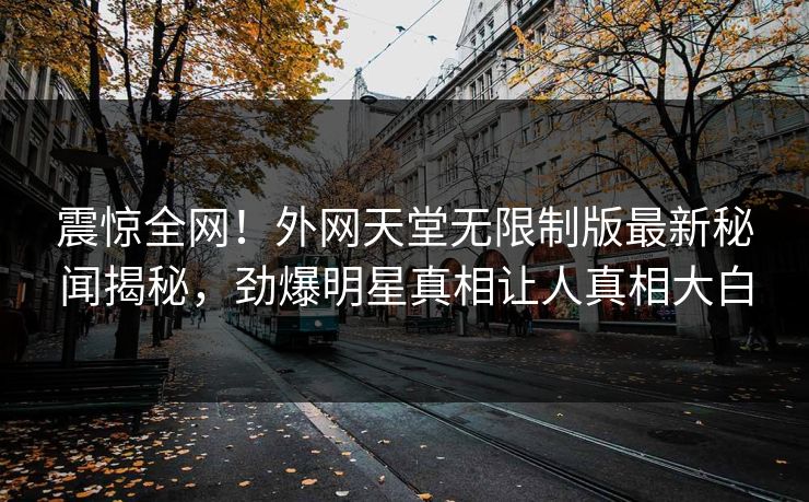 震惊全网！外网天堂无限制版最新秘闻揭秘，劲爆明星真相让人真相大白